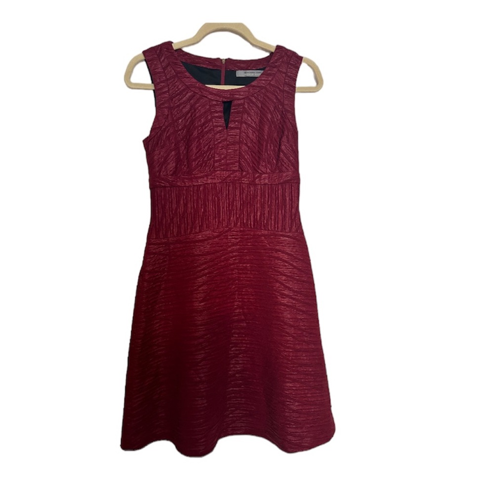 Marc New York by Andrew Marc Cocktail Dress A-Line, Size -2, Color - Burgundy